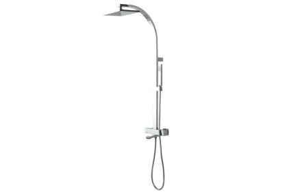 Душова стійка BEND MIX 1551 h для ванни: термостат + ручний душ / колір - хром (100089200)
