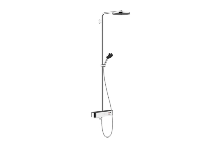 Душова система Pulsify S Showerpipe для ванни 260 1jet 400, Chrome (24230000) зображення 1