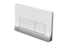 Smart-line Кнопка змиву Forma подвійна біла, хромована (100173660) image 1