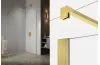 Душ. кабіна walk in NESTA GOLD BRUSHED 110x200 скло clear glass ACTIVE SHIELD 8mm image 1