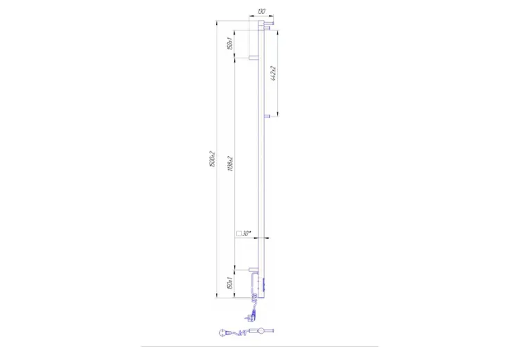 Рушникосушка Рей Кубо-I 1500х30/130 TR image 3