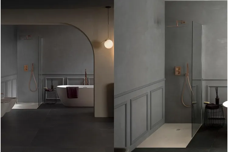 LOUNGE, Зовнішня част. термостатичного змішувача smart box, brushed copper (100281098)  зображення 3