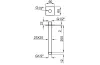 COMPLEMENTOS Кронштейн 20 см. Square: підключення 1/2", колір хромований (100047346) image 2