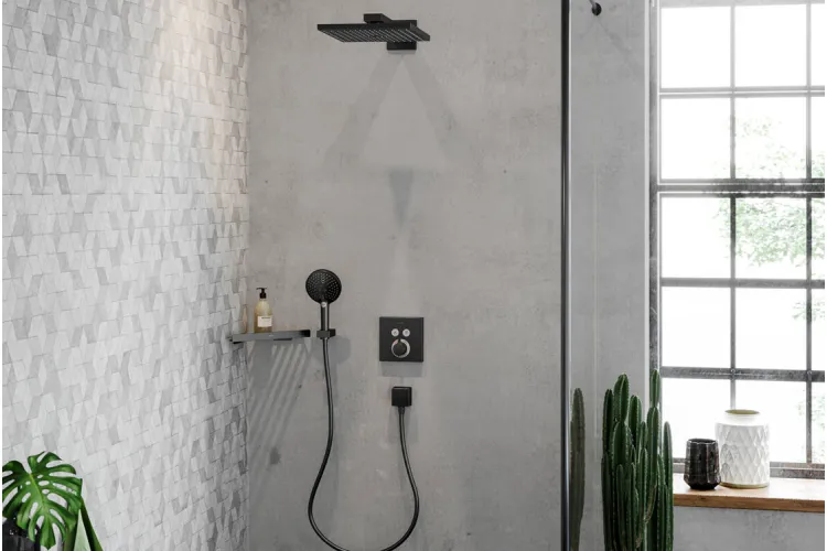 Термостат прихованого монтажу ShowerSelect на 2 клавіші Brushed Black Chrome (15763340) image 2