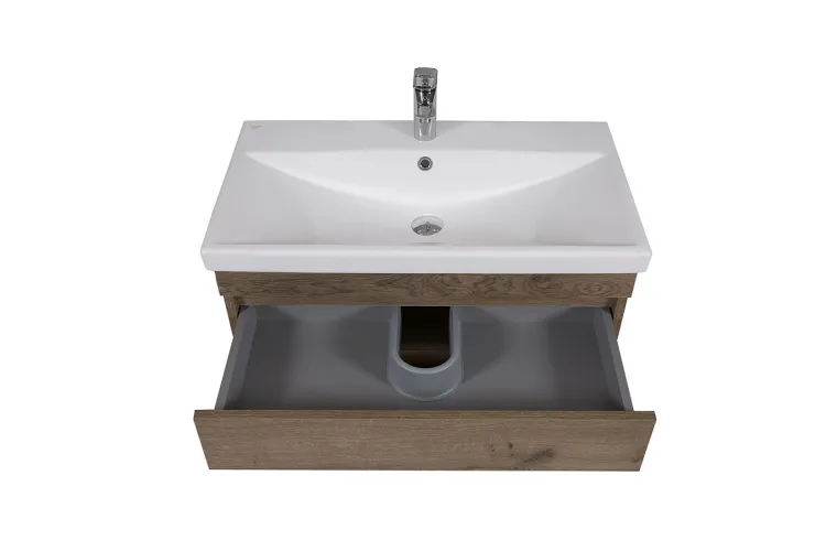 Тумба ВІНТАЖ 80 см з умивальником Elite, аліканте зображення 4