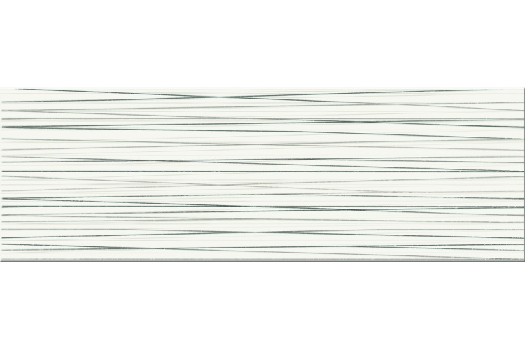 ECOSTA WHITE INSERTO STRIPES SILVER 25х75 (настенная плитка, декор)