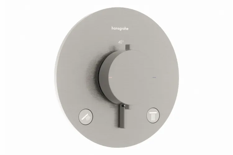 Термостат прихов.монтажу Ecostat Comfort S на 2 функції, Stainless Steel Optic (33715800) image 1