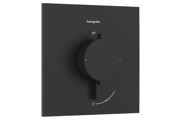 Термостат прихованого монтажу Ecostat Comfort E на 1 функцію, Matt Black (33710670) зображення 1