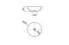 SLENDER Умивальник на стільницю 40 см, без переливу, білий мат (100255721) image 6