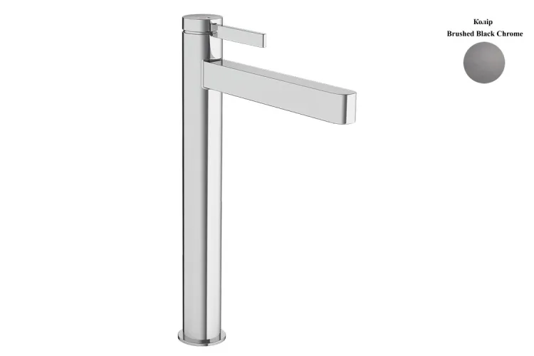 Змішувач Finoris 260 CoolStart для умивальника з д/к push-open, Brushed Black Chrome (76072340) зображення 1