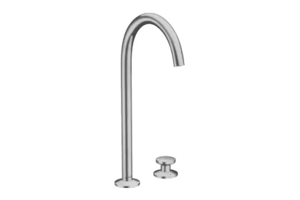 Змішувач AXOR One Select 260 для умивальника на 2 отвори з д/к push-open Stainless Steel Optic (48060800)