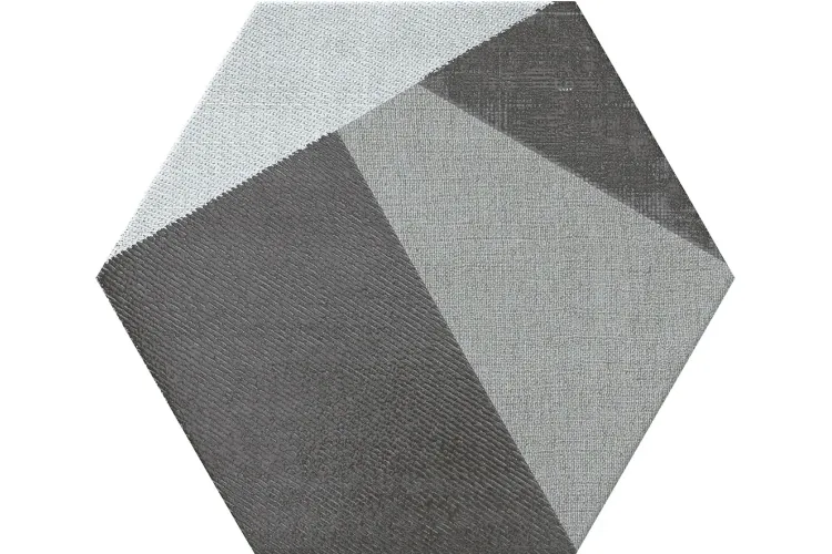 K·38 HEXTANGRAM FABRIC GREY 28.5х33 (плитка для підлоги і стін) image 2