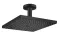 Верхній душ Raindance Select E 300 1jet Air EcoSmart з тримачем до стелі, Matt Black (26251670)