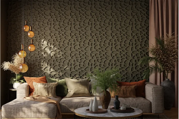 Гіпсова стінова панель 50х50 см FUSION 02 зображення 2