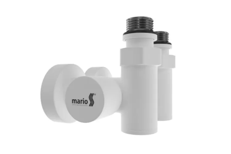 Кран кутовий під ТЕН комплект 2 шт, білий мат UA image 3