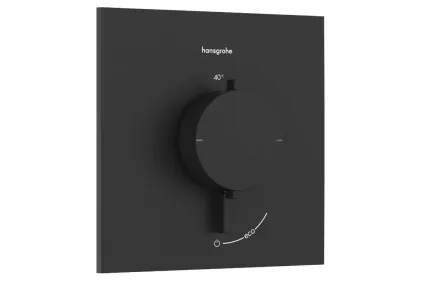 Термостат прихованого монтажу Ecostat Comfort E на 1 функцію, Matt Black (33710670)