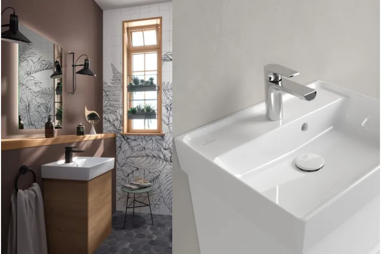 COLLARO Умивальник 500x400 мм з отвором та переливом White Alpin TitanCeram (43345001) image 5