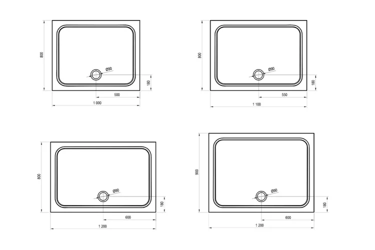 Піддон Gigant Pro 120x90 Chrоme Білий, XA04G701010 image 5