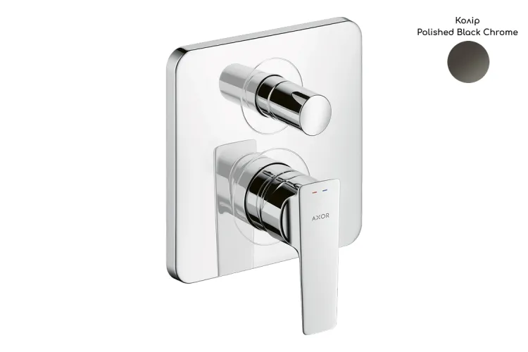 Змішувач Axor Citterio E прихованого монтажу ванна/душ, Polished Black Chrome 36455330 image 1