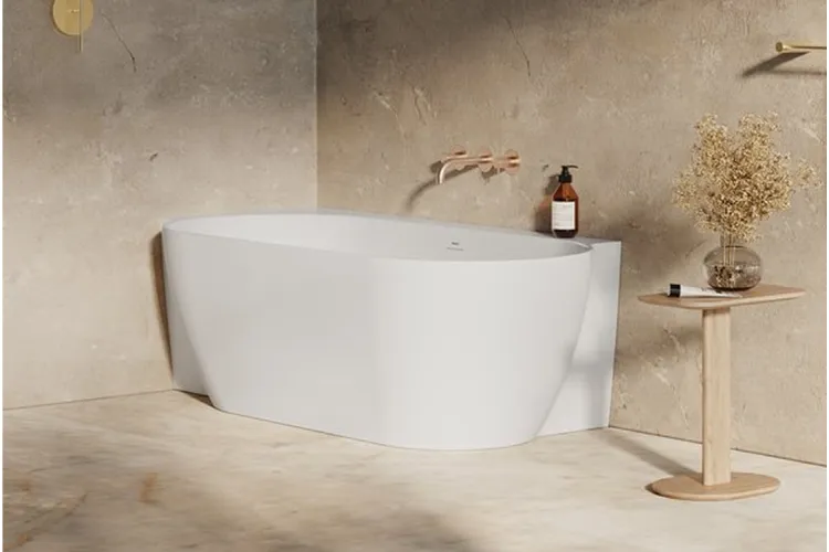 Ванна пристінна Freedom Corner II Tec 175х86 L (перелив/злив білий,чорний,хром) біла, CC81000000 image 3