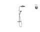 TEC ROUND, Душова система з термостатичним змішувачем, titanium (100377733)