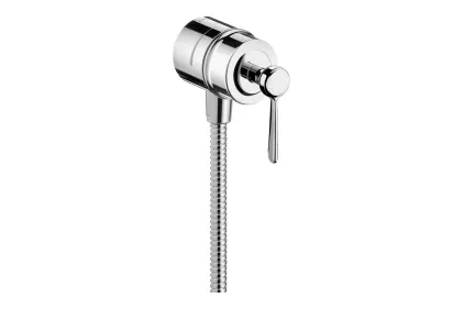 Шлангове під'єднання AXOR Montreux із запірним клапаном, Chrome (16883000)