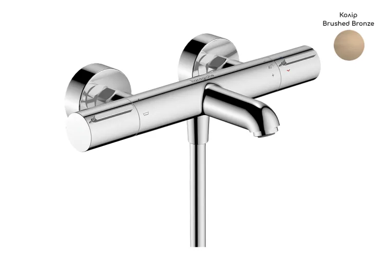 Змішувач з термостатом для ванни Ecostat Element, Brushed Bronze (13347140) зображення 1