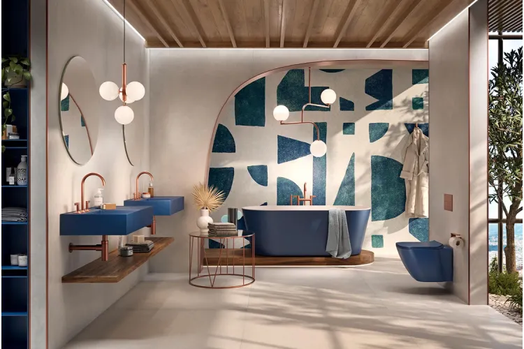 LIGNAGE, Змішувач підлоговий для ванни, brushed copper (100289239) зображення 2