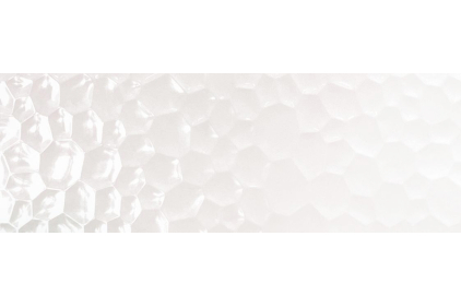 UNIK R90 BUBBLES WHITE GLOSSY 30x90 (плитка настінна, декор) B43