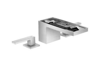 Змішувач Axor MyEdition 70 для умивальника на 3 отвори без накладки, Brushed Gold Optic 47052250