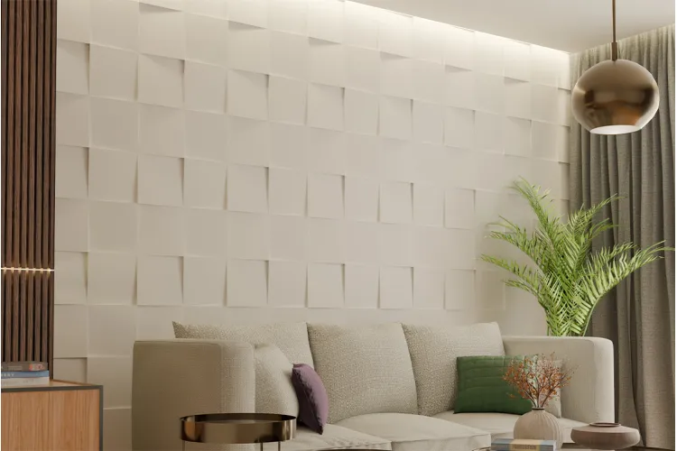 Гіпсова стінова панель 50х50 см FLAT 02 зображення 2