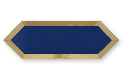 ECLIPSE BLUE GOLD BISEL 10x30 декор (плитка настінна)