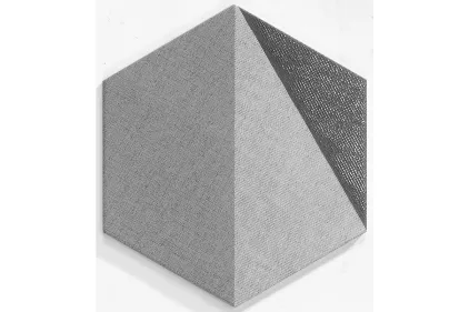 K·38 HEXTANGRAM FABRIC GREY 28.5х33 (плитка для підлоги і стін)