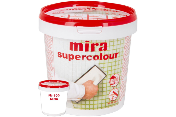Затирка для швів mira supercolour №100 (2 кг)  image 1