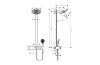 Душова система Pulsify S Showerpipe 260 2jet 400, Brushed Bronze (24240140) image 5