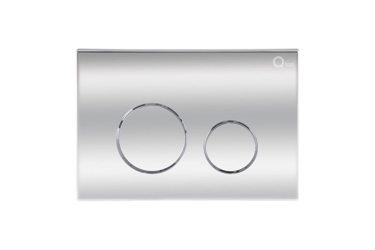 Qtap Nest Кнопка кругла 150х220х13 мм, Chrome image 1