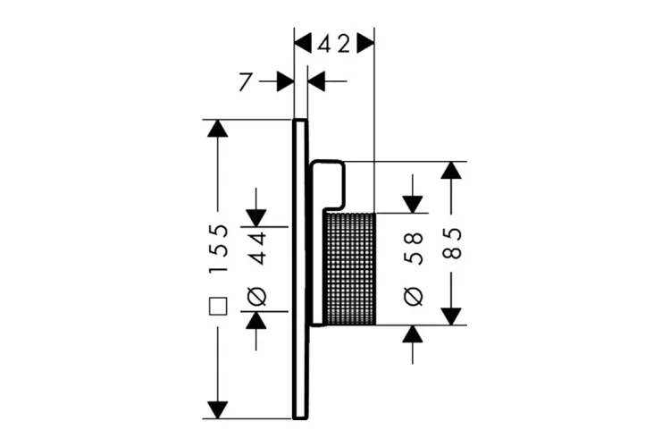 Змішувач Axor Citterio C Cubic cut прихованого монтажу на 2 функції, Polished Gold Optic (49451990) зображення 2