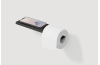 Тримач туалетного паперу з полицею "SLIM" R, RAL9005 (black mat) зображення 1