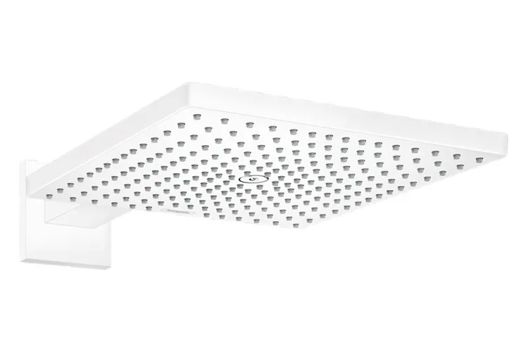 Верхній душ Raindance Select E 300 1jet Air з тримачем 390 мм, EcoSmart 9 l/min Matt White (26239700) зображення 1