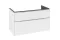 SUBWAY 3.0 Тумба під умивальник 973x576x478 мм Pure White, ручки glossy aluminium + 2 LED (C570L0VF)