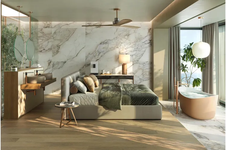 ROUND Змішувач підлоговий для ванни/душу зі шлангом 150 см та ручним душем, brushed copper (100339990) зображення 2