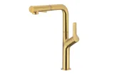Змішувач для мийки настільн. з витяжн. душем INOX DUERO DESIGN GOLD 6623-220-31