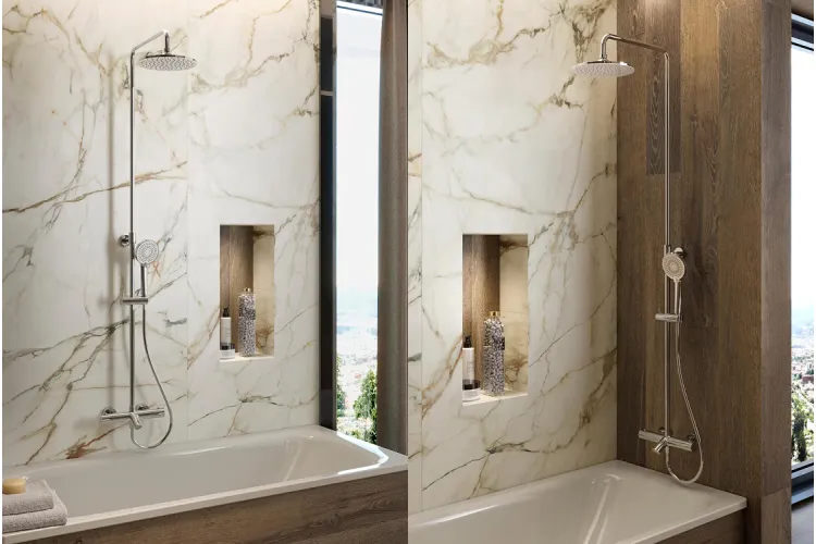 SMART N, Душова система з термостатичним змішувачем, chrome (100376816)  image 2