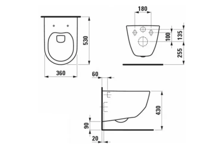 Унітаз підвісний Rimless Pro H8209660000001 зображення 6