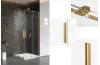 Душова кабіна квадратна SMART GOLD 2D 90x90х200 скло transparent glass 8мм ACTIVE SHIELD 2,0 image 1