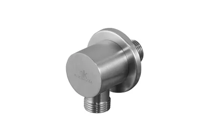 ROUND INOX, Підвід води настінний, brushed titanium (100281181)