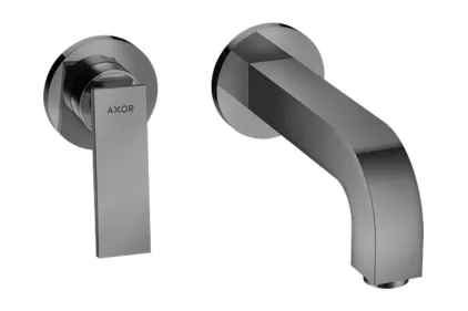 Змішувач Axor Citterio 220 Lever для умивальника зі стіни, Polished Black Chrome 39121330