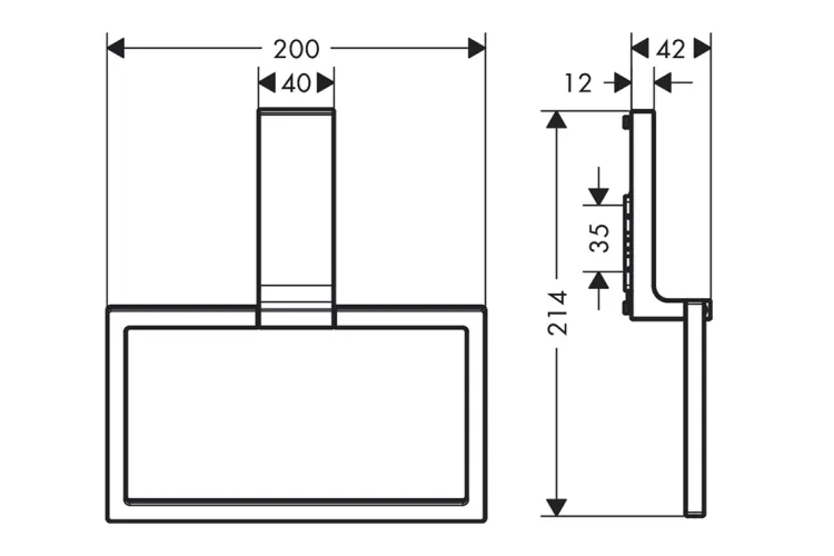 Кільце для рушників Axor Universal Rectangular, Brushed Nickel (42623820) зображення 2