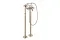 Змішувач Axor Montreux для ванни підлоговий двохвентильний Cross 16547140 Brushed Bronze