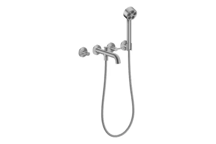 Змішувач AXOR One для ванни врізний зі стіни на 3 отвори. Brushed Bronze (48444140)